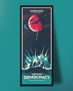 Poster de Propaganda de Helldivers 2 de GeekyNinja